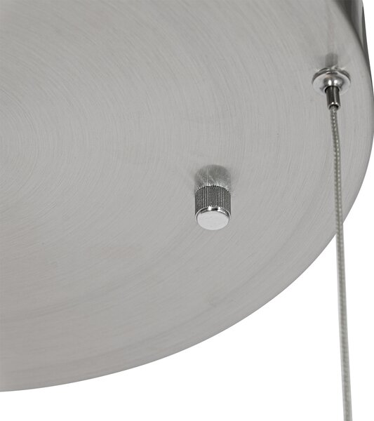 Lampada a sospensione in acciaio rotonda con LED dimmerabile a 3 livelli 3 luci - Lyani