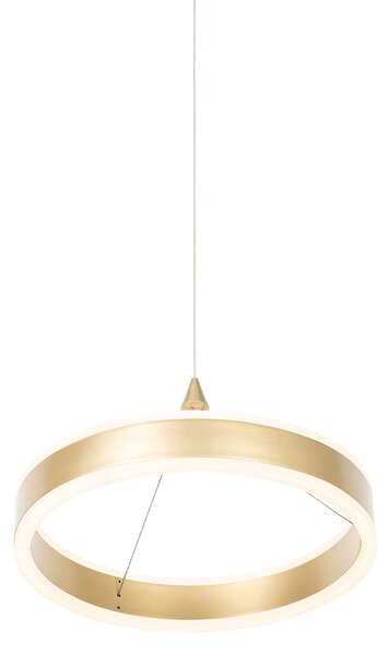 Lampada a sospensione in ottone 30 cm incl. LED dimmerabile a 3 step - Lyani
