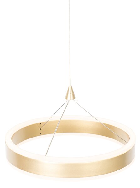 Lampada a sospensione in ottone 30 cm incl. LED dimmerabile a 3 step - Lyani