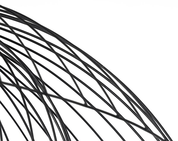 Lampada a sospensione di design nera 60 cm - Pua
