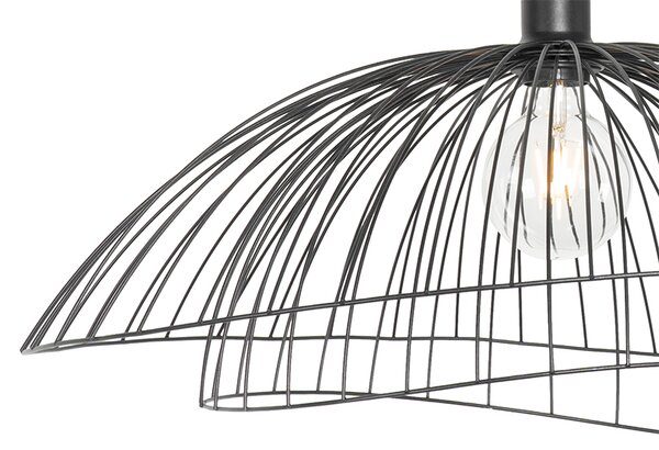Lampada a sospensione di design nera 60 cm - Pua