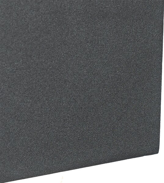 Applique da parete grigia 2 luci IP44 con sensore crepuscolare - Baleno