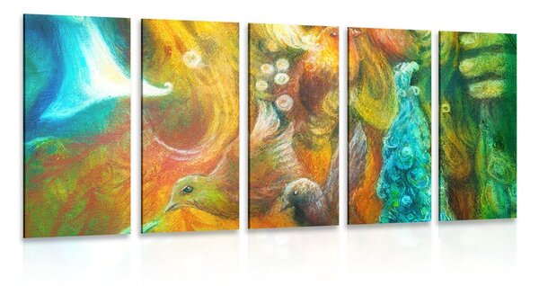 Quadri 5 pezzi – Poseidone sotto il mare