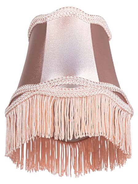 Paralume a pinza in tessuto rosa 12 cm - Granny