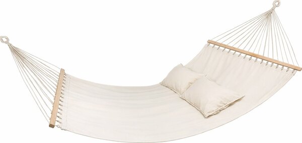 Brixo Amaca da Giardino Matrimoniale 200x150 cm con Cuscino in Cotone colore Beige - You and Me