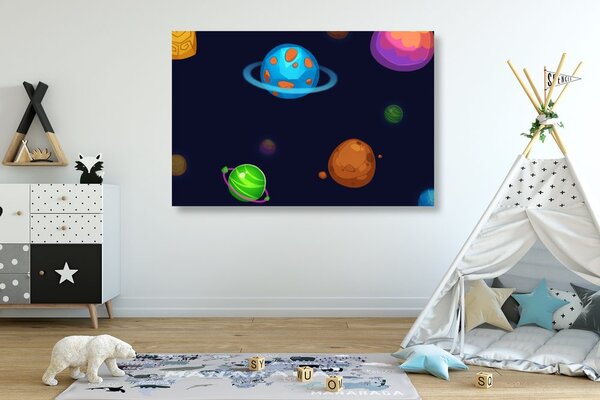 Quadro su tela – Pianeti magici