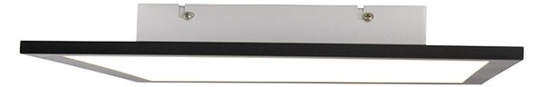 Plafoniera moderna nera con LED integrato 40 cm - Liv