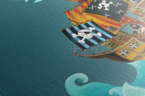 Quadro su tela – Nave pirata sul mare