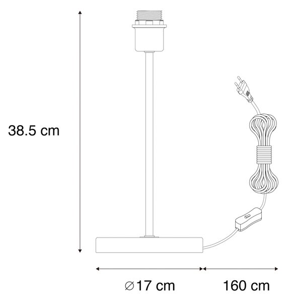 Lampada da tavolo classica in ottone - Kaso