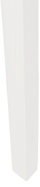 Lampada da terra a treppiede in legno bianco con paralume bianco 50 cm - Puros