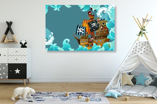 Quadro su tela – Nave pirata sul mare