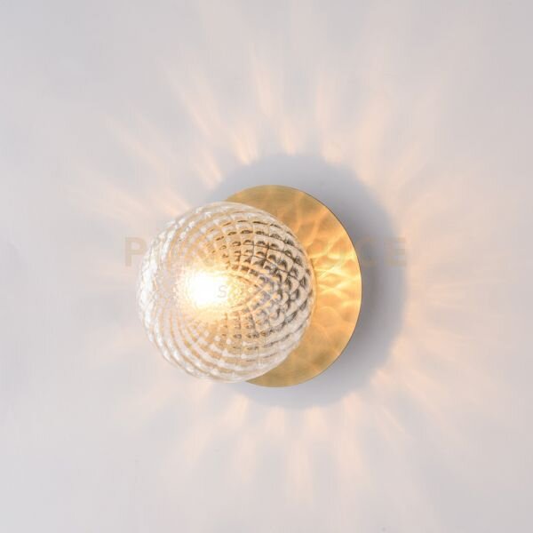 Applique in ferro bronzato spazzolato 1 luce armonia