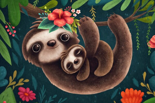 Quadro su tela – Bradipi adorabili