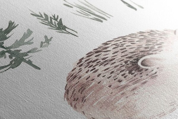 Quadro su tela – Animali nel bosco che si rilassano