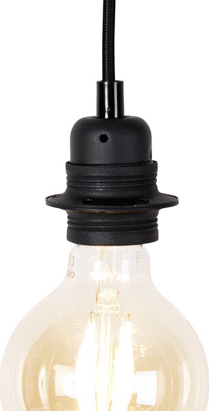 Lampada a sospensione smart nera a 3 luci con WiFi G95 - Cava