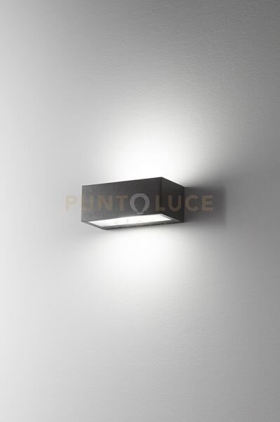 Applique alluminio colore antracite opaco step 2 luci attacco e14 l