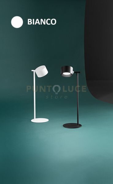 Kosmo lampada da tavolo led 3w 180lm 3000k in metallo colore bianco