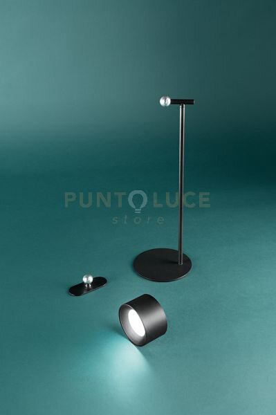 Kosmo lampada da tavolo led 3w 180lm 3000k in metallo colore nero d
