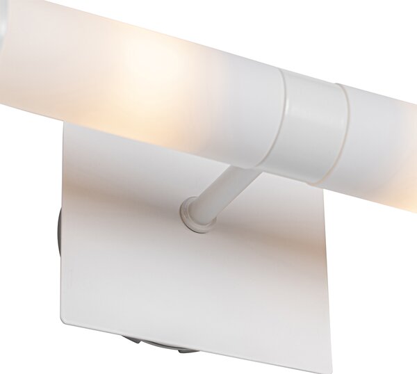 Applique da parete moderna bianca IP44 2 luci - Bath