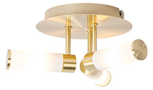 Plafoniera moderna per bagno in ottone 3 luci IP44 - Bath