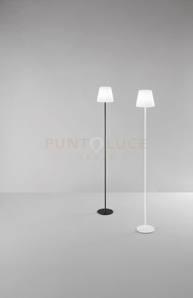 Estia piantana led 2w 240lm 3000k in alluminio colore bianco ricari