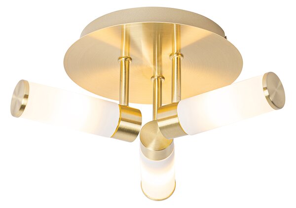 Plafoniera moderna per bagno in ottone 3 luci IP44 - Bath