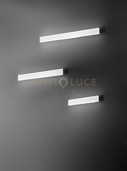 Applique in alluminio verniciato bianco kante led 16w cct 3000k 400