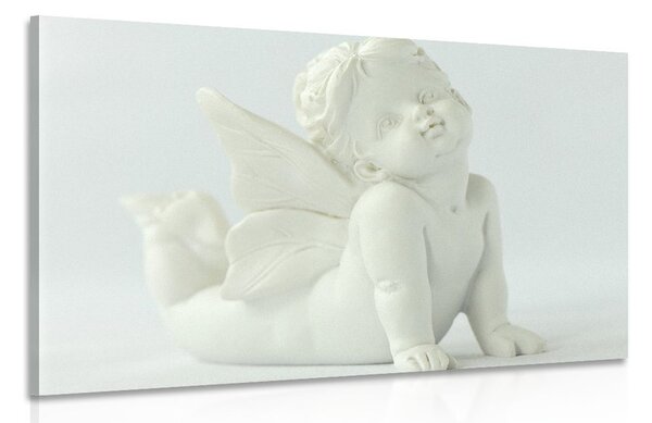 Stampa su tela – Statua d'angelo adorabile