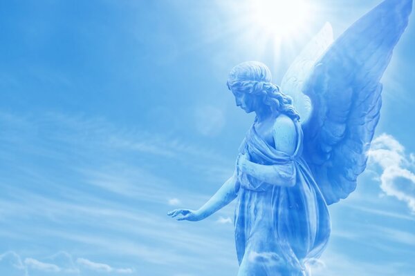 Stampa su tela – Magnifico angelo nel cielo