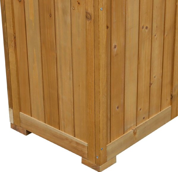 VivaGarden Armadio da Esterno / Balcone in Legno 2 ante 2 ripiani Dimensioni 87x46,5x160 cm colore Legno