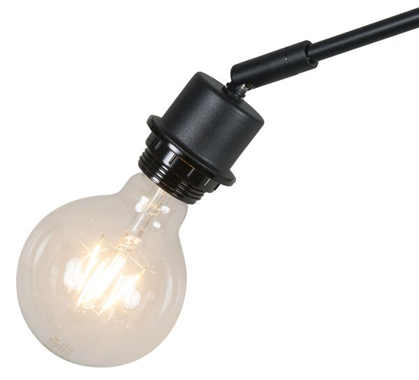 Lampada a sospensione moderna nera senza paralume - Blitz