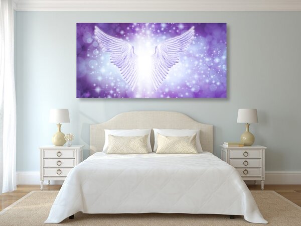 Quadro su tela – Ali con elementi astratti