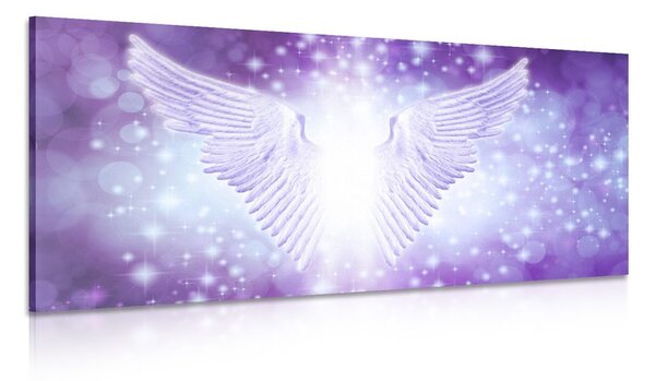 Quadro su tela – Ali con elementi astratti