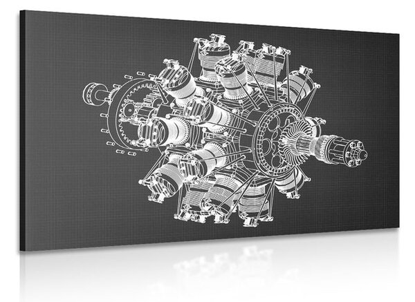Stampa su tela – Motore stellare