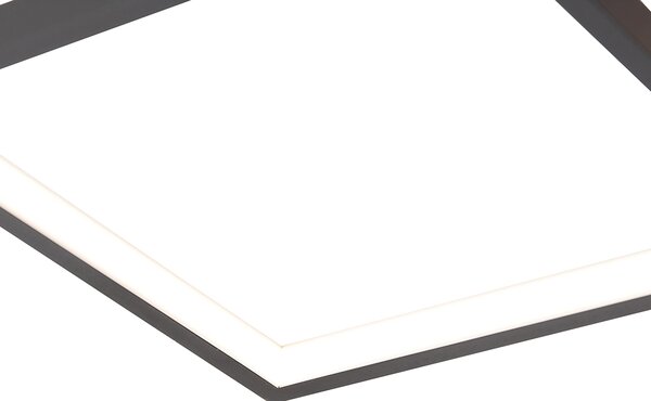 Plafoniera nera con LED dimmerabile a 3 livelli 5 luci - Lejo