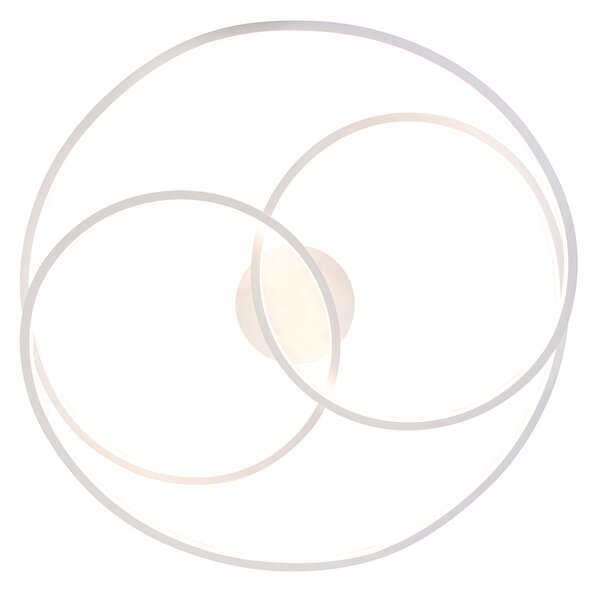 Plafoniera bianca 78 cm con LED a 3 step dimmer - Rowin
