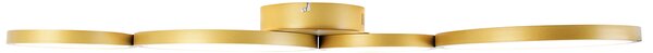 Plafoniera oro con LED dimmerabile a 3 livelli 4 luci - Lupolo