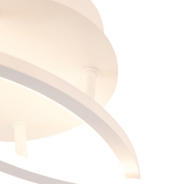 Plafoniera bianca 78 cm con LED a 3 step dimmer - Rowin