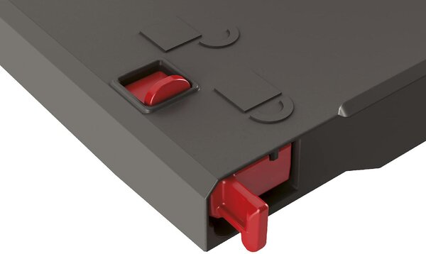 KETER Armadio da Esterno / Balcone in Plastica Antipioggia 2 ante 4 ripiani Dimensioni 44x80x182 cm colore Grigio - Gulliver Multispace