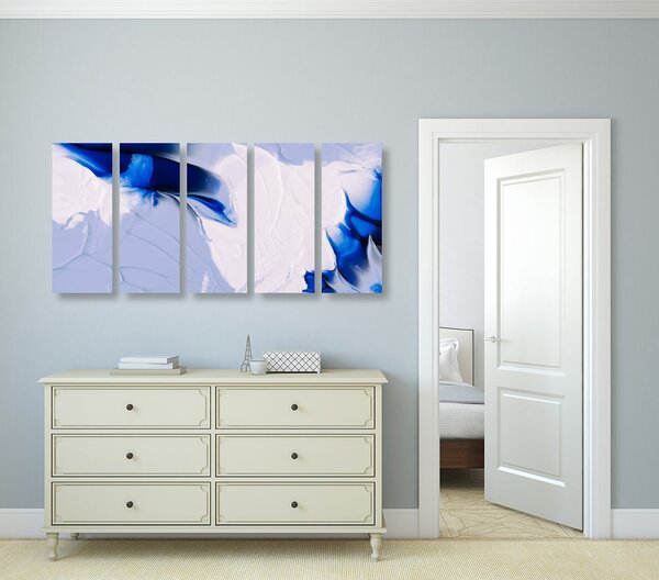 Quadri 5 pezzi – Dipinto artistico a tre colori
