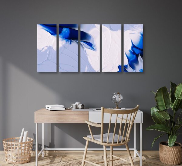 Quadri 5 pezzi – Dipinto artistico a tre colori