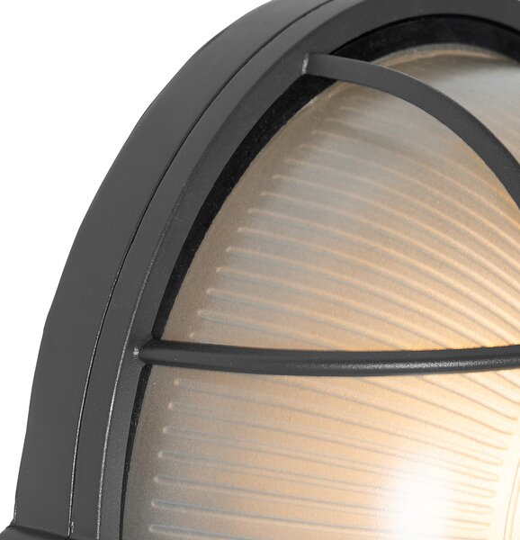 Lampada da parete per esterni industriale grigio scuro IP44 - Hanneke