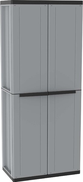 TERRY OUTLET - Armadio da Esterno Antipioggia in Resina 2 Ante 3 Ripiani cm 68x37x164 h - J-LINE 268