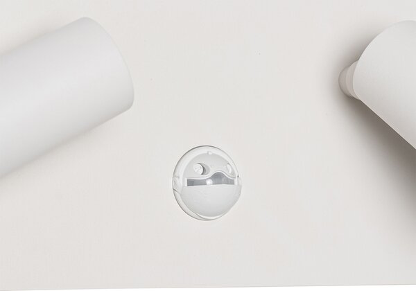 Lampada da parete per esterni bianca con LED 2 luci sensore di movimento - Simon