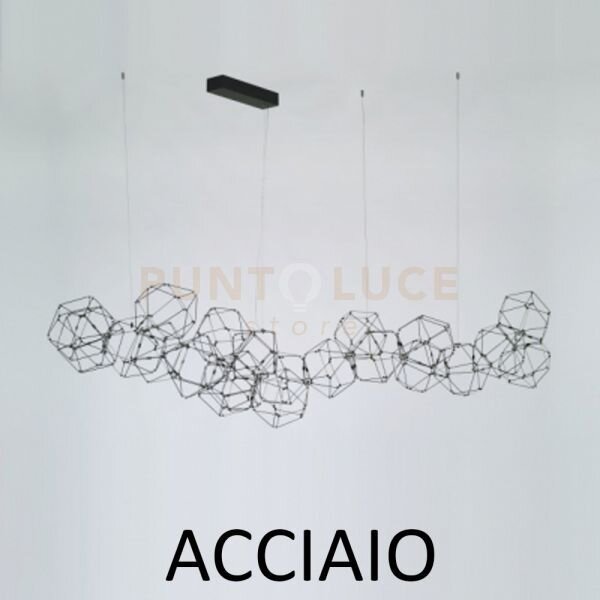 Lucciola 21 lampada a sospensione, acciaio inossidabile led 3000k 