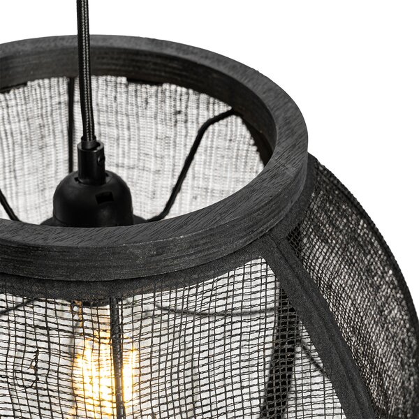 Lampada a sospensione orientale nera 35 cm - Rob