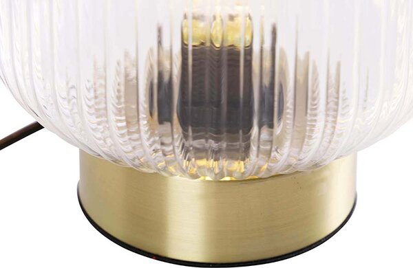 Lampada da tavolo Art Déco in ottone - Karel
