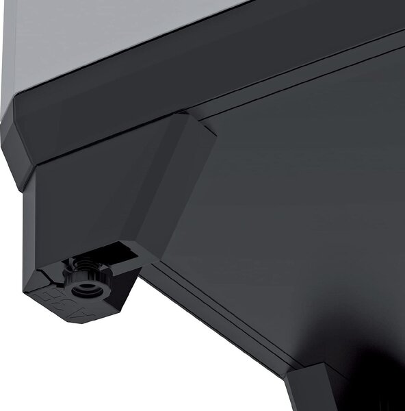 KETER Armadio da Esterno / Balcone in Resina/Plastica Antipioggia 2 ante 3 ripiani Dimensioni 68x39x173 cm colore Grigio/Nero