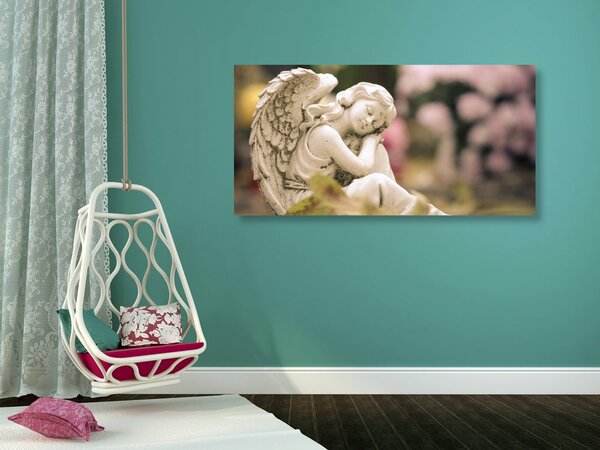 Quadro su tela – Angelo soddisfatto