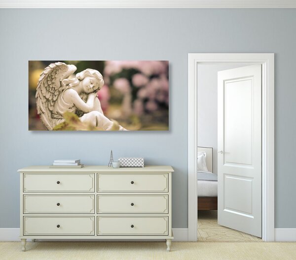 Quadro su tela – Angelo soddisfatto